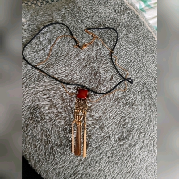 Long double chain boho necklace - Picture 1 of 2